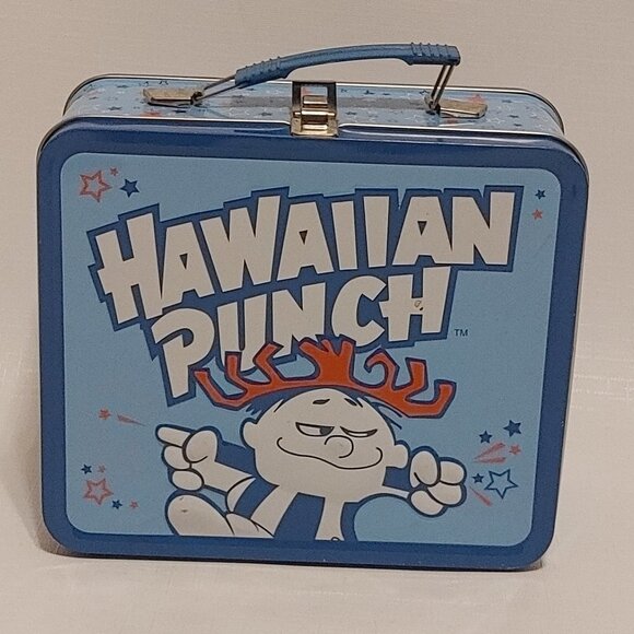 FUN RETRO HAWAIIAN PUNCH Lunch Box Metal Clean BRIGHT 2010 - Picture 1 of 10